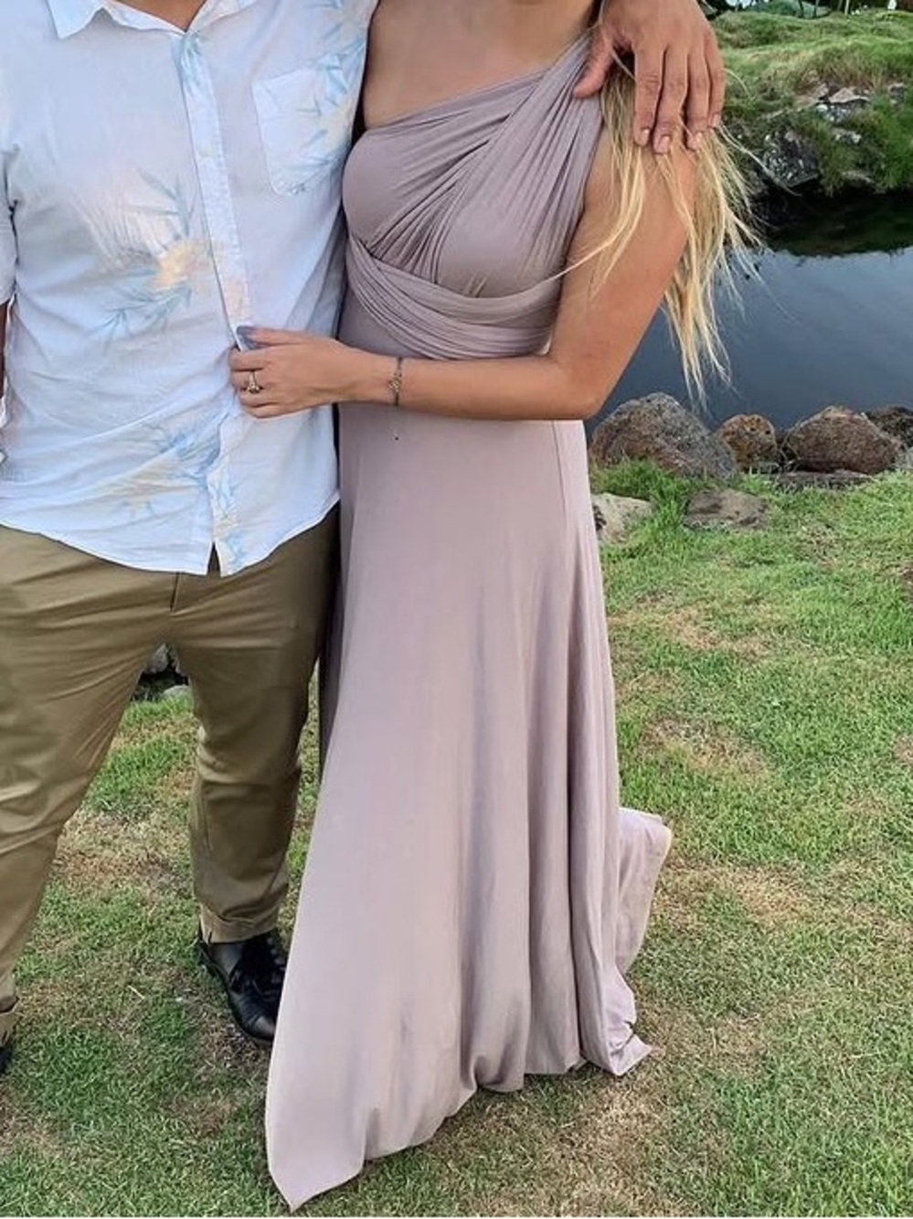 Lulu’s Taupe Formal Dress